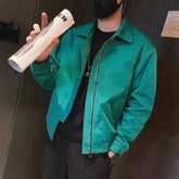 Threebooy Zip V Solid Color Men's Cargo Jackets Stylish Joker Aesthetic Vintage Trendy Male Coats Cheap Clothes Offer New In Sale Harajuku